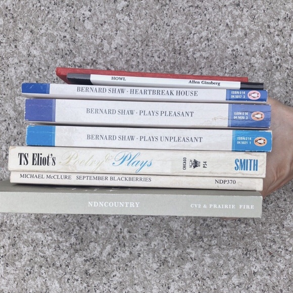 8 Vintage Poetry Book Lot of Eight Paperbacks: Poems & Plays 50s 60s 70s 80s - Picture 2 of 4